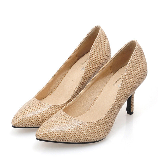 New 2017 Scales pointed toe OL women pumps Genuine leather