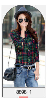 2016 Velvet Thick Warm Women's Plaid Shirt Female Long Sleeve Tops Plus Size Winter Check Blouse Blouses & Shirts Chemise Femme