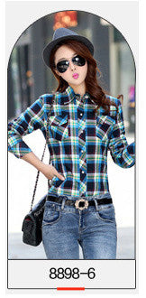 2016 Velvet Thick Warm Women's Plaid Shirt Female Long Sleeve Tops Plus Size Winter Check Blouse Blouses & Shirts Chemise Femme